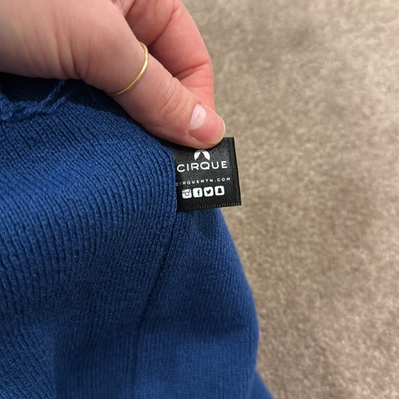 Red White & Blue Sunday River Pom Beanie - Picture 4 of 5